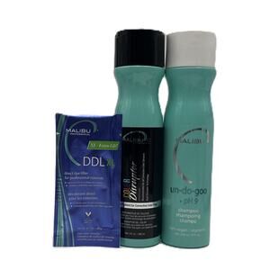 Malibu C Color Distrupter, Un-Do-Goo Shampoo & DDL Dye Lifter Trio